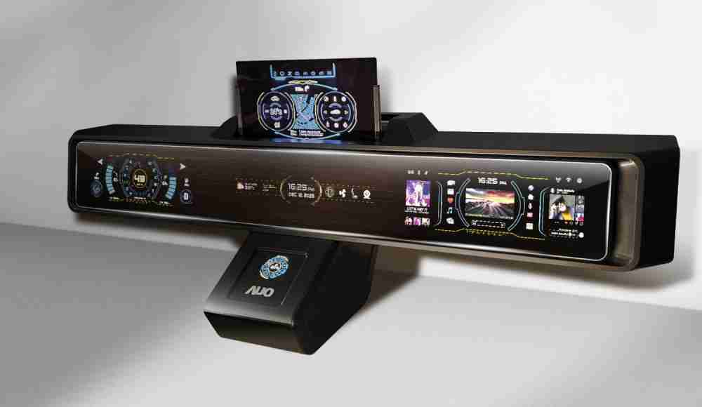 银河集团Micro LED沉浸式车舱显示方案结合 可卷式、、、、可伸缩的Micro LED应用并可呈现不同的质感纹路，，，，展现人性化设计